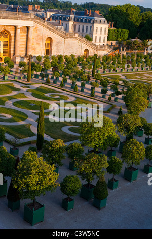 Versailles, France, scènes du parc urbain, jardins du château, jardin du château de Versailles, l'Orangerie pittoresque Banque D'Images