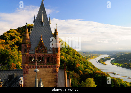 Château du Rhin la vallée du Rhin, Drachenburg Banque D'Images