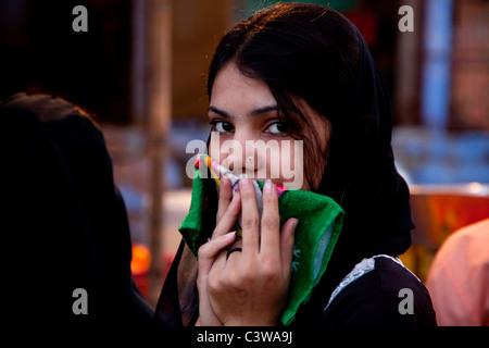 Belle jeune fille, Jodhpur, Rajasthan, Inde, Asie Banque D'Images