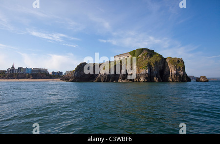 St Catherine's Island vu de mer près de Tenby, Pembrokeshire Wales Caldey 117687 Banque D'Images