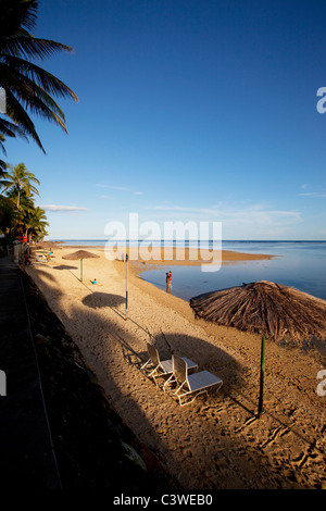 Outrigger on the Lagoon Resort, Viti Levu, Fidji Banque D'Images