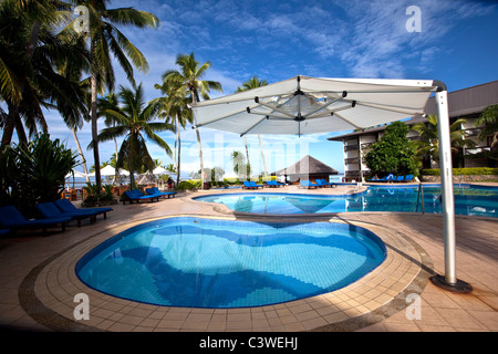 Warwick Fiji Resort and Spa, la Côte de Corail, Viti Levu, Fidji Banque D'Images