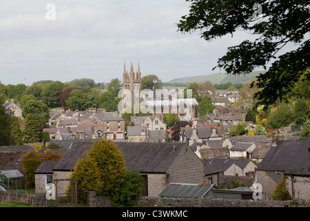 Tideswell to un village de Derbyshire, célèbre pour son 14e siècle église paroissiale,la "Cathédrale de la Peak' Banque D'Images