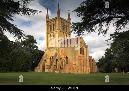 Pershore Abbey - une paroisse anglicane Église dans le Worcestershire, England, UK Banque D'Images