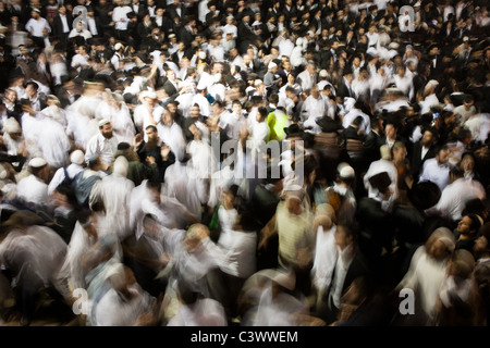 Des centaines de milliers célèbrent Lag BaOmer à tombe de Rabbi Shimon Bar Yochai. Meron, Israël. 22/05/2011. Banque D'Images