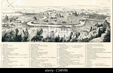 Une vue de Rome à la fin du xixe siècle. Photos de l'italien par le révérend Samuel Manning, publié c.1890. Banque D'Images
