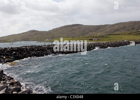 À l'île de vatersay causeway de barra Western Isles Hébrides extérieures en Écosse Banque D'Images