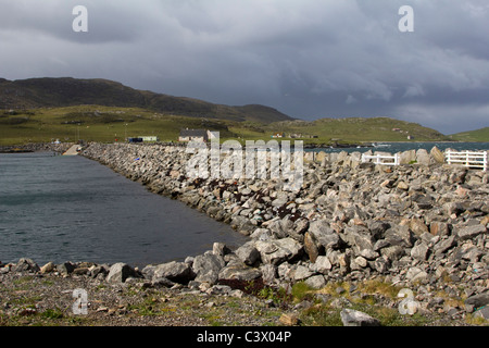 À l'île de vatersay causeway de barra Western Isles Hébrides extérieures en Écosse Banque D'Images