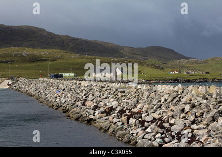 À l'île de vatersay causeway de barra Western Isles Hébrides extérieures en Écosse Banque D'Images