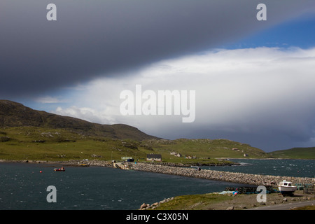 À l'île de vatersay causeway de barra Western Isles Hébrides extérieures en Écosse Banque D'Images