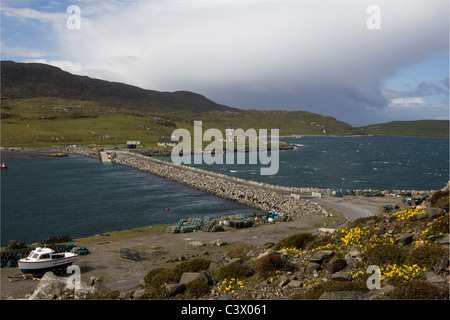 À l'île de vatersay causeway de barra Western Isles Hébrides extérieures en Écosse Banque D'Images