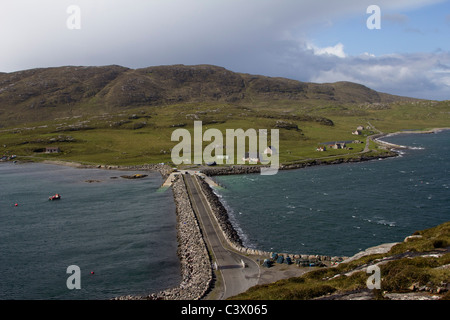 À l'île de vatersay causeway de barra Western Isles Hébrides extérieures en Écosse Banque D'Images