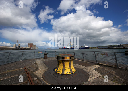 Étrave à cale sèche thomsons titanic Belfast Lough trimestre île queens belfast irlande du nord uk Banque D'Images