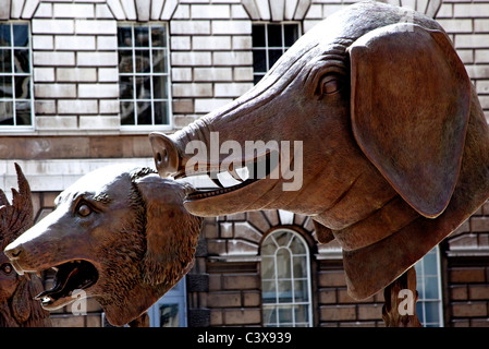 Sculptures d'Ai Wei Wei à Somerset House, Londres Banque D'Images