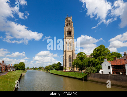 Le Boston stump ou Eglise St Botolph Wormgate Boston Lincolnshire Angleterre GO UK EU Europe Banque D'Images