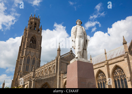 Le Boston stump ou Eglise St Botolph Wormgate Boston Lincolnshire Angleterre GO UK EU Europe Banque D'Images