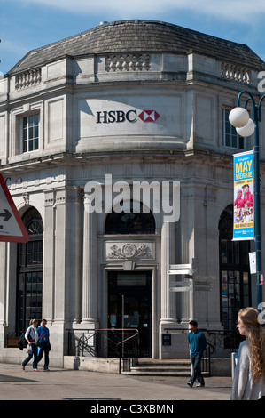 La banque HSBC, Kingston upon Thames, Surrey, UK Banque D'Images