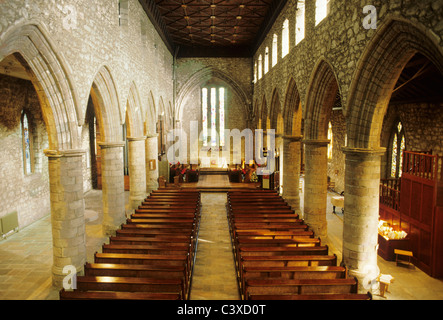 Old Aberdeen, la cathédrale St Machar, l'intérieur, l'Écosse cathédrales nef nefs interiors UK Saint Machar Banque D'Images