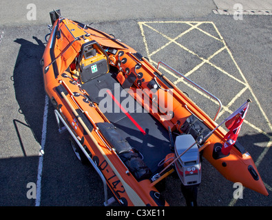 Nouveau rib RNLI lifeboat Banque D'Images