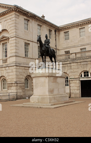 Statue du Maréchal Garnet Joseph Wolseley, 1er vicomte Wolseley KP GCB OM GCMG VD PC Horse Guards Parade Londres Banque D'Images