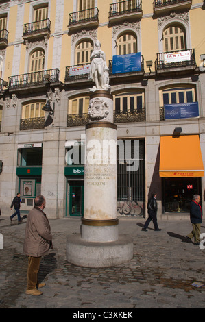 La Mariblanca statue place Puerta del Sol Madrid Espagne Europe Banque D'Images