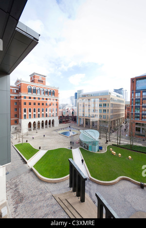 Trois et deux Brindley Place, Brimingham, West Midlands. Banque D'Images