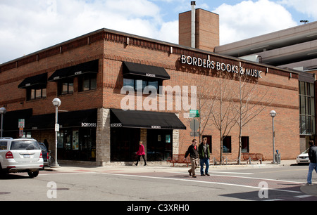 Vue générale des frontières flagship store à Ann Arbor, Michigan, USA. Banque D'Images