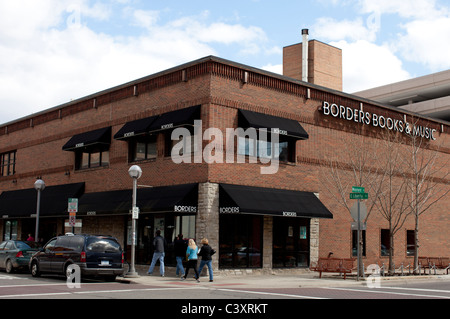 Vue générale des frontières flagship store à Ann Arbor, Michigan, USA. Banque D'Images