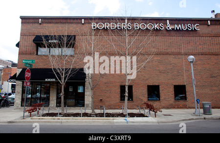 Vue générale des frontières flagship store à Ann Arbor, Michigan, USA. Banque D'Images