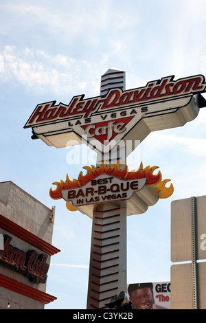 Harley Davidson Cafe sign in Las Vegas Banque D'Images