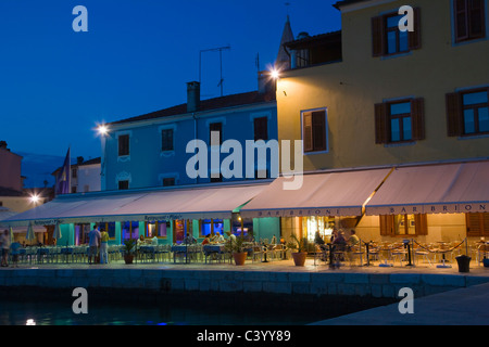 Titova Riva, Crépuscule, Istrie, Croatie Banque D'Images