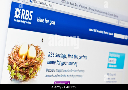 De près de l'logo RBS comme vu sur son site web. (Usage éditorial uniquement : -Print, télévision, e-book et le comité éditorial du site). Banque D'Images