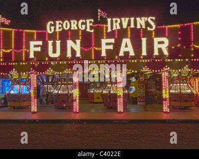 George Irvin fête foraine, Crystal Palace Londres 2011 la nuit Banque D'Images