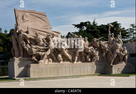 Mausolée de Mao Zedong, place Tiananmen, Pékin, Chine Banque D'Images