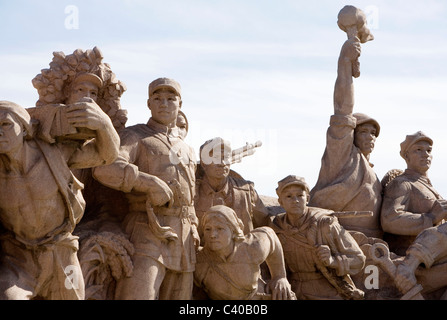 Mausolée de Mao Zedong, place Tiananmen, Pékin, Chine Banque D'Images