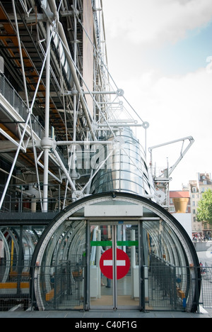 Centre Pompidou Musse National d'Art Moderne Paris Banque D'Images