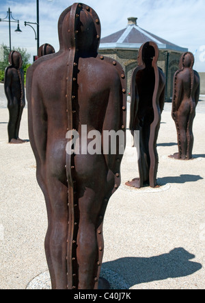 L'assemblage sculpture par Peter Burke, Woolwich, Londres (détail) Banque D'Images