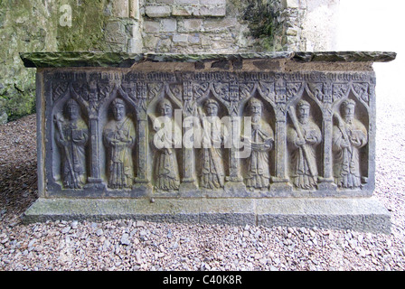 Coffin pierre cubique tombe apôtre christian Rock of Cashel Irlande eire irlandais du 12ème siècle Carraig Phádraig Rois La Saint-Patrick, la h Banque D'Images