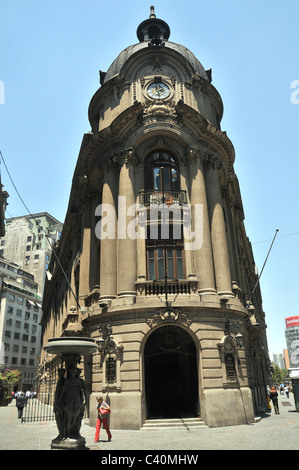 Bâtiment de la Bourse de Santiago du Chili Banque D'Images