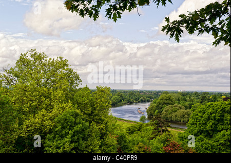 Vue de Richmond Hill ; Blick vom Richmond Hill, Londres Banque D'Images