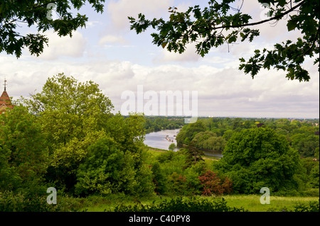 Vue de Richmond Hill ; Blick vom Richmond Hill, Londres Banque D'Images