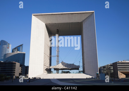 Europe, France, Paris, La Défense, La Grande Arche, la Grande Arche de la Défense, Grande Arche, Otto von Spreckelsen, Tourisme, vacances, voyages, Banque D'Images