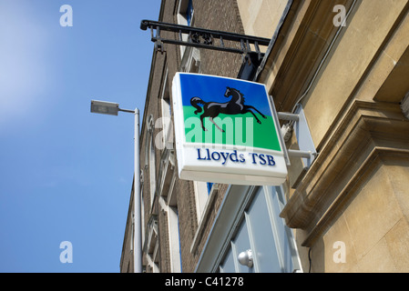 Lloyds TSB Bank signe extérieur de la direction générale Banque D'Images