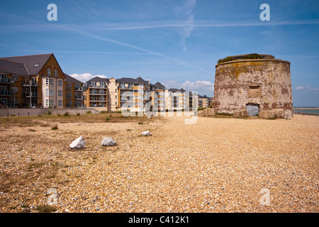 La tour Martello numéro 64 de Sovereign Harbour East Sussex Eastbourne Banque D'Images