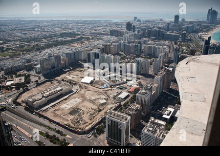 Abu Dhabi ÉMIRATS ARABES UNIS Emirats arabes unis skyline Banque D'Images