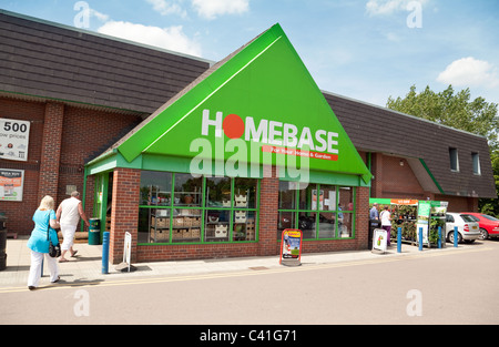 Homebase magasin de bricolage extérieur, Newmarket Suffolk UK Banque D'Images