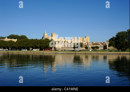 France, Provence, Avignon, Rhône, Palais des Papes Banque D'Images