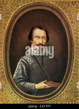 Olivares, Gaspar de Guzman, comte de, 6.1.1587 - 22.7.1645, politicien espagnol, Premier ministre 1623 - 1643, portrait, imprimé après miniature, XVIIe siècle, carte à cigarettes, Allemagne, 1933, , Banque D'Images