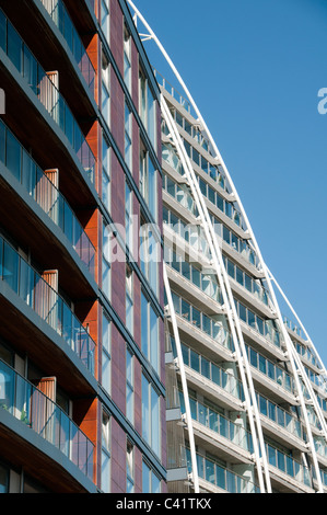 La ville de lofts et appartements Bâtiments NV, Huron Basin, Salford Quays, Greater Manchester, Angleterre, RU Banque D'Images