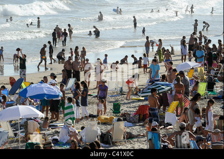 L'URUGUAY , bain de mer et de la plage La Barra Banque D'Images